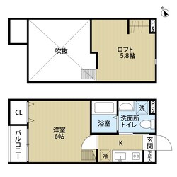 東照宮駅 徒歩13分 1階の物件間取画像